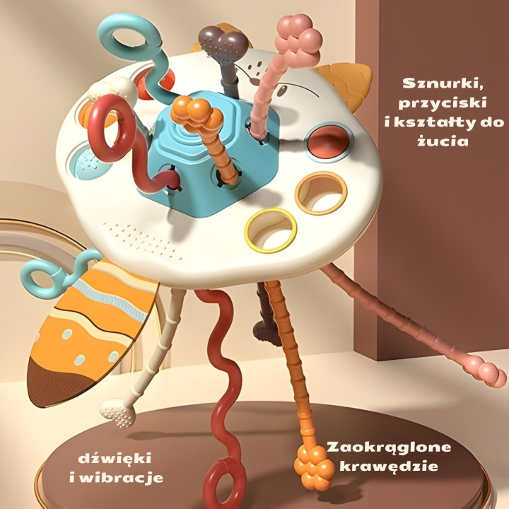 WOOPIE BABY Zabawka Sensoryczna Montessori Gryzak Grzechotka Wielofunk