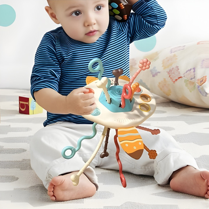 WOOPIE BABY Zabawka Sensoryczna Montessori Gryzak Grzechotka Wielofunk
