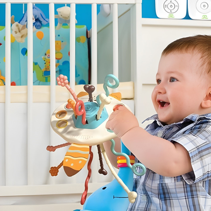 WOOPIE BABY Zabawka Sensoryczna Montessori Gryzak Grzechotka Wielofunk