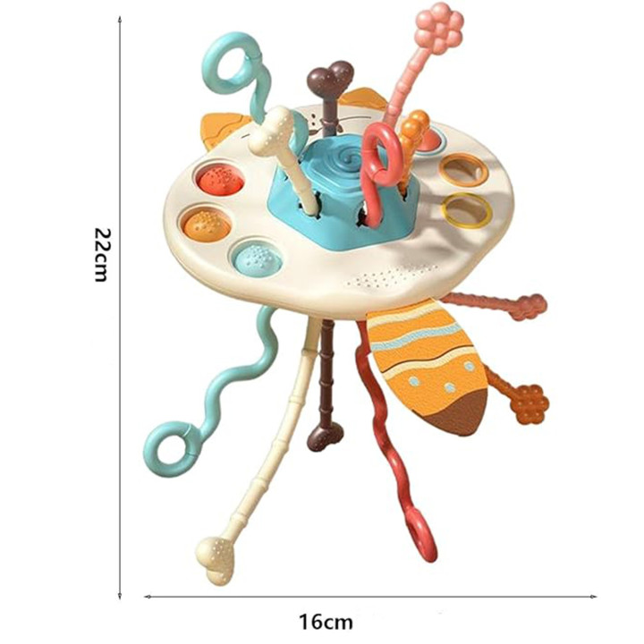 WOOPIE BABY Zabawka Sensoryczna Montessori Gryzak Grzechotka Wielofunk