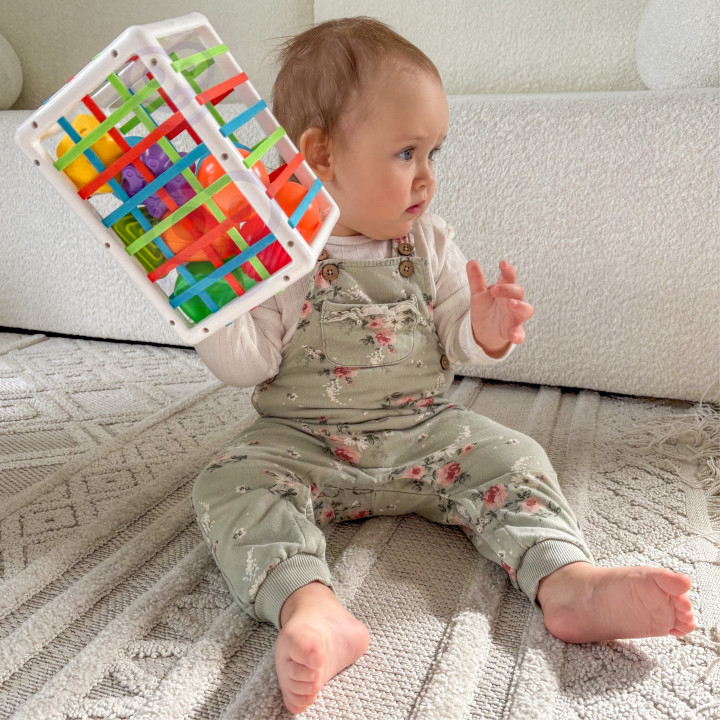 WOOPIE BABY Elastyczna Kostka Sensoryczna Sorter dla Dzieci Kolorowe K