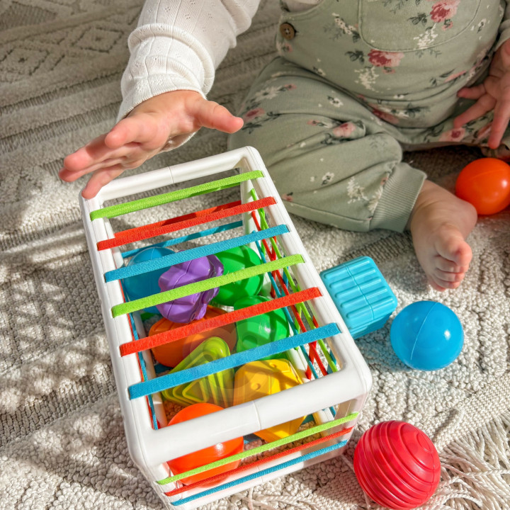 WOOPIE BABY Elastyczna Kostka Sensoryczna Sorter dla Dzieci Kolorowe K