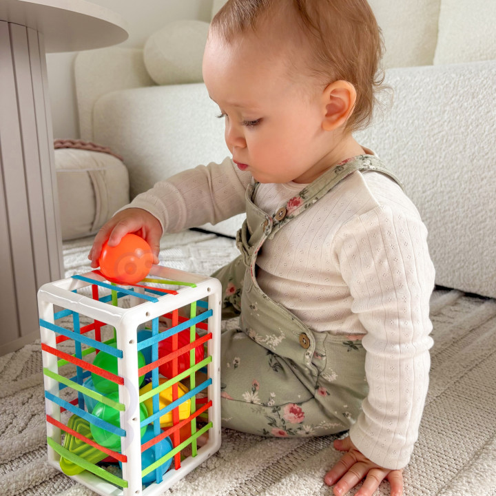 WOOPIE BABY Elastyczna Kostka Sensoryczna Sorter dla Dzieci Kolorowe K