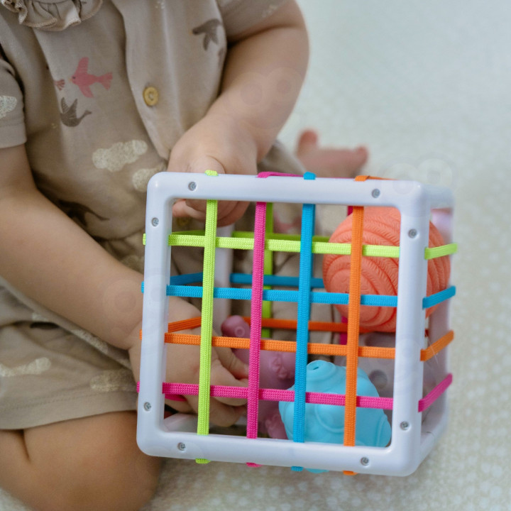 WOOPIE BABY Elastyczna Kostka Sensoryczna Sorter dla Dzieci Zwariowane