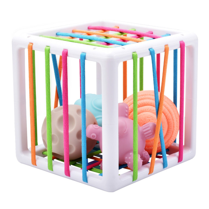 WOOPIE BABY Elastyczna Kostka Sensoryczna Sorter dla Dzieci Zwariowane