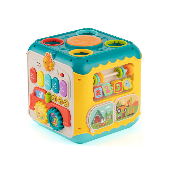 WOOPIE BABY Wielofunkcyjna Kostka Aktywności Montessori 6w1 - 18m+