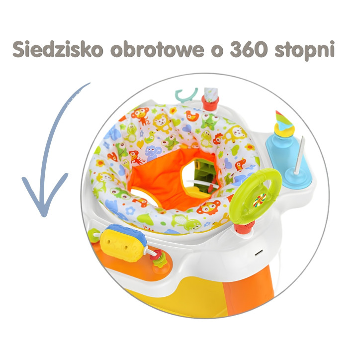 WOOPIE BABY Siedzisko Obrotowe Interaktywne Centrum Aktywności 12m+