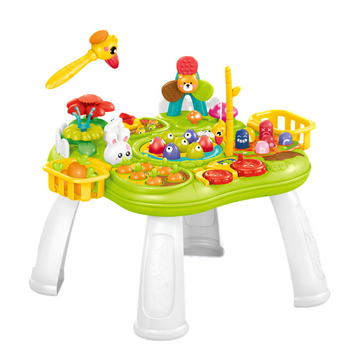WOOPIE BABY Stolik Edukacyjny Interaktywny 2w1 Gra Łowienie Rybek Młot