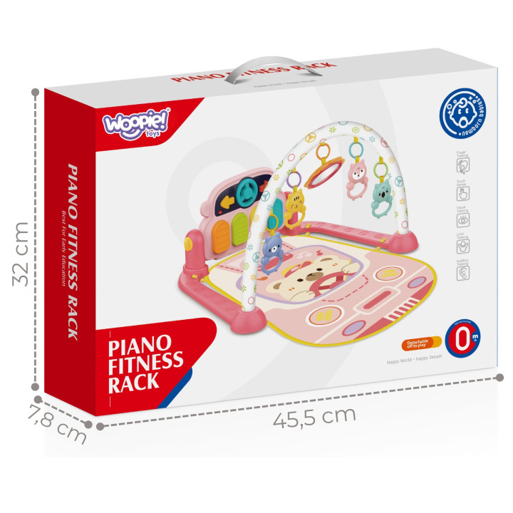 WOOPIE BABY Mata Edukacyjna Interaktywna Pianinko dla Niemowląt 3w1