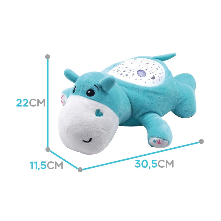WOOPIE BABY Przytulanka Projektor 2w1 Usypiacz Hipopotam