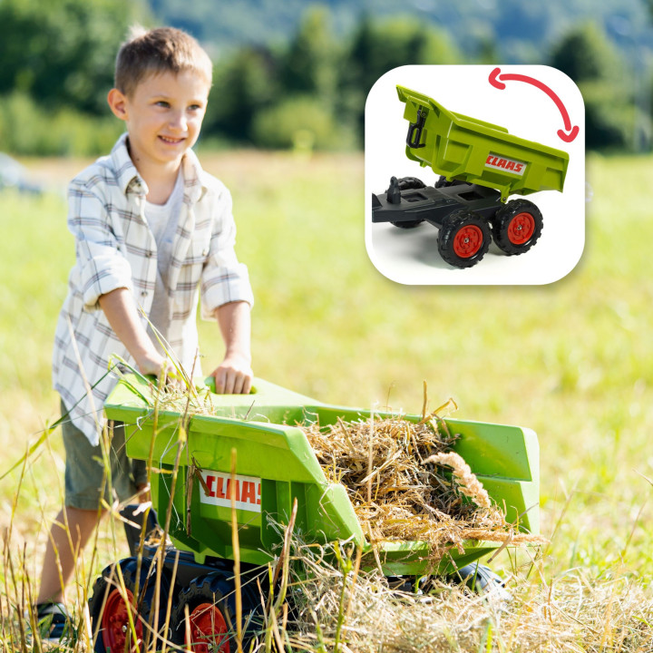 Falk Duża Przyczepka Wywrotka do Traktora Claas R-940C Zielona dla Dzi