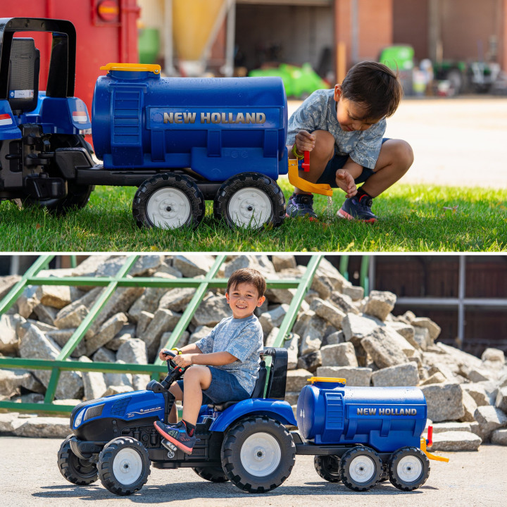FALK Przyczepa Cysterna Beczkowóz z Kranem New Holland Niebieska 3-7 L