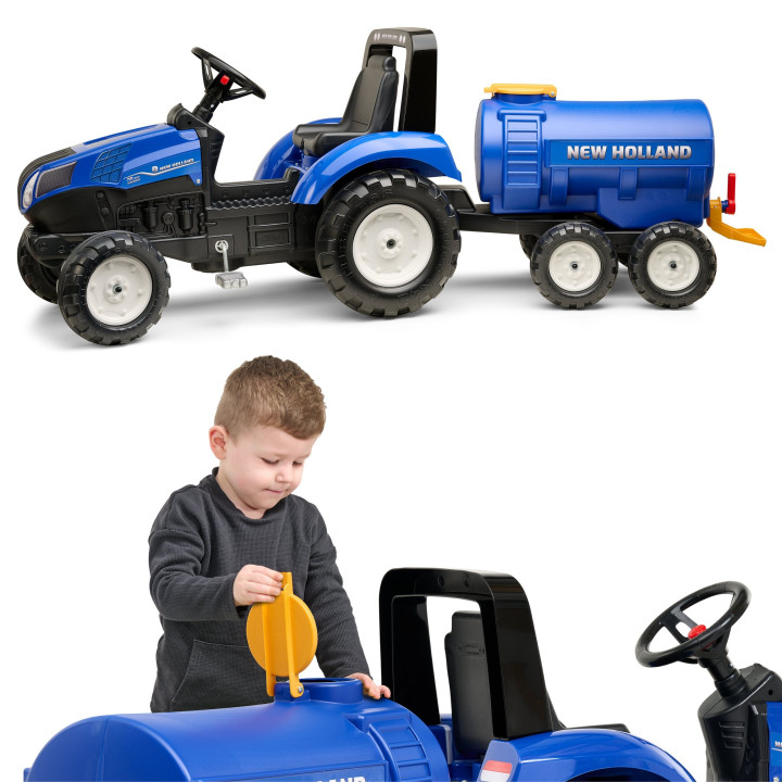 FALK Przyczepa Cysterna Beczkowóz z Kranem New Holland Niebieska 3-7 L